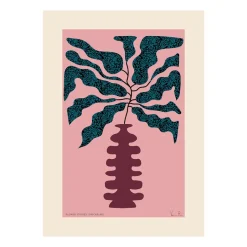 Paper Collective Flower Studies 01 (Pricksingle) poster, 30x40 cm PinkRedGreen