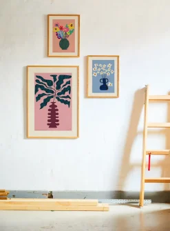 Online Paper Collective Flower Studies 02 (Sommar) poster, 30x40 cm BlueWhite