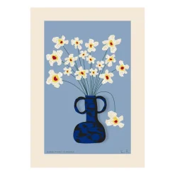 Clearance Paper Collective Flower Studies 04 (Stjärnöga) poster, 30x40 cm RedGreenBlack