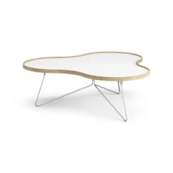 Coffee Tables^Swedese Flower table 107x114 cm, H45 cm Oak laquered White