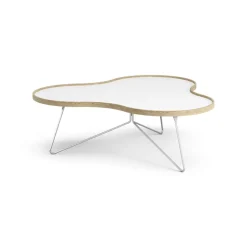 Coffee Tables^Swedese Flower table 107x114 cm, H45 cm Oak laquered White