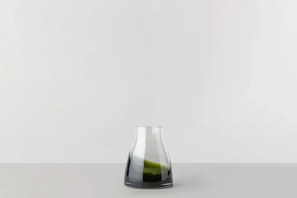Vases^Ro Collection Flower vase no. 2, Moss green GreenTransparent