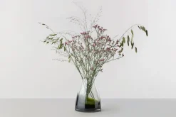 Vases^Ro Collection Flower vase no. 2, Moss green GreenTransparent