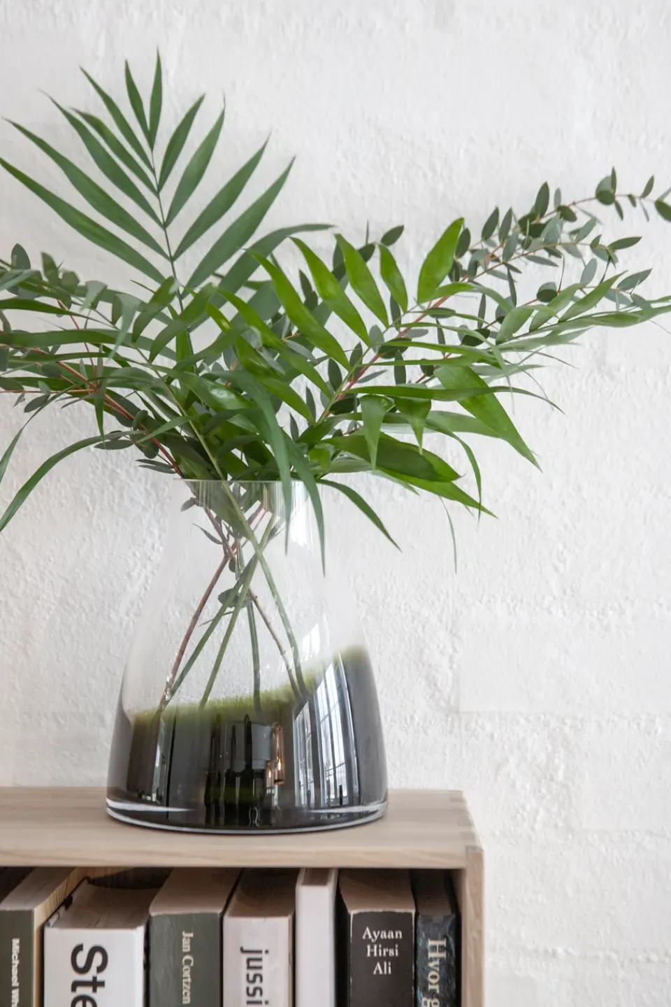 Vases^Ro Collection Flower vase no. 2, Moss green GreenTransparent