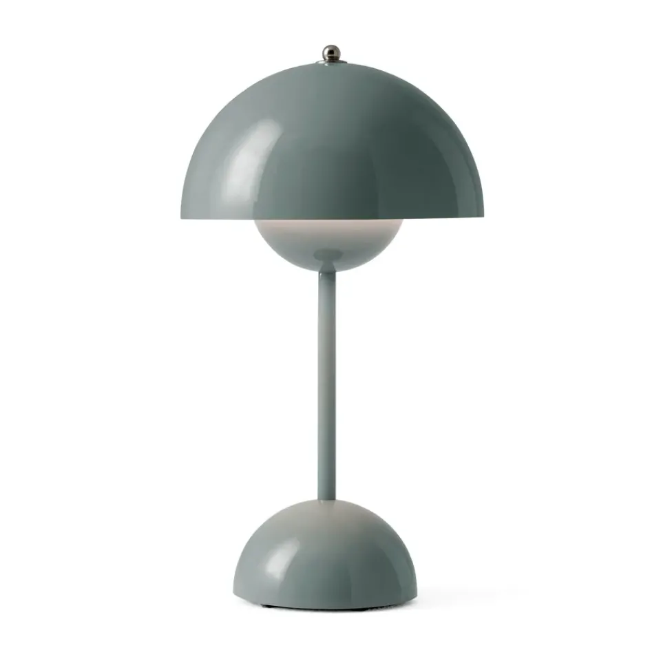 Bedside Lamps|Portable Lighting^&Tradition Flowerpot portable table lamp VP9, Stone Blue