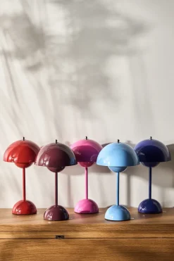 Window Lights|Portable Lighting^&Tradition Flowerpot portable table lamp VP9, Dark plum Purple