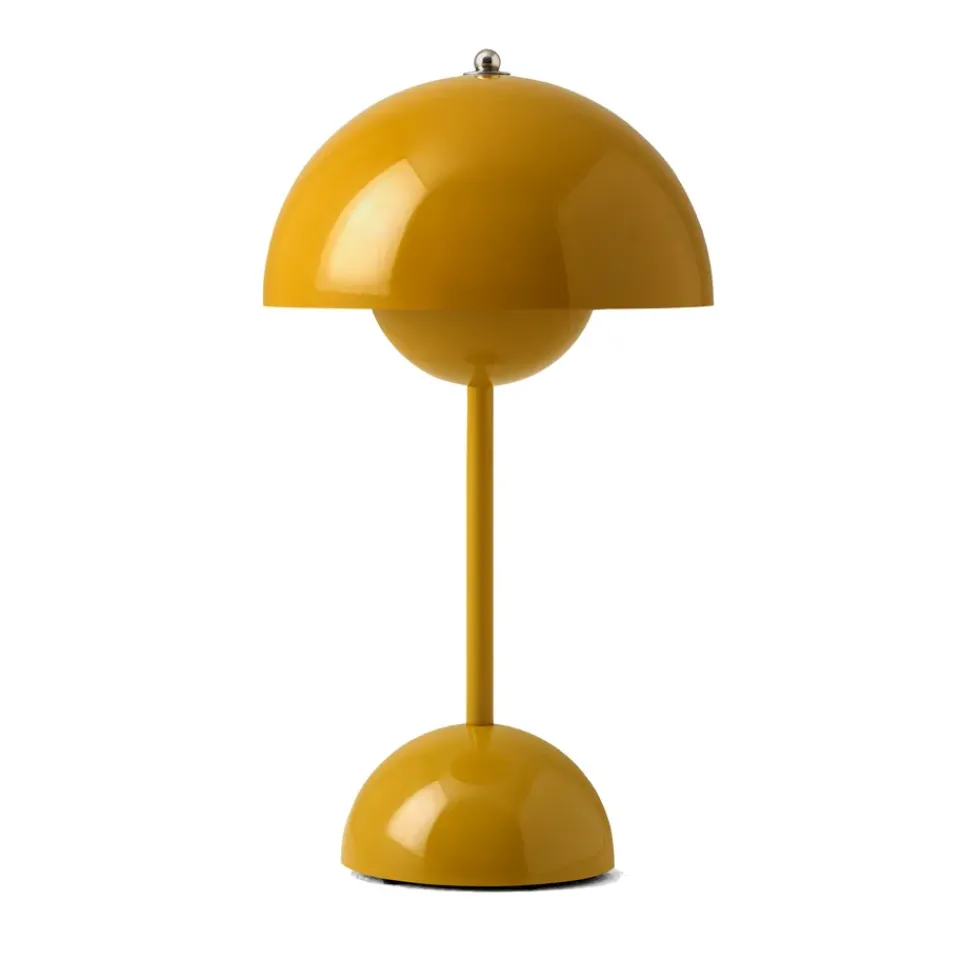 Outlet &Tradition Flowerpot portable table lamp VP9, mustard Yellow