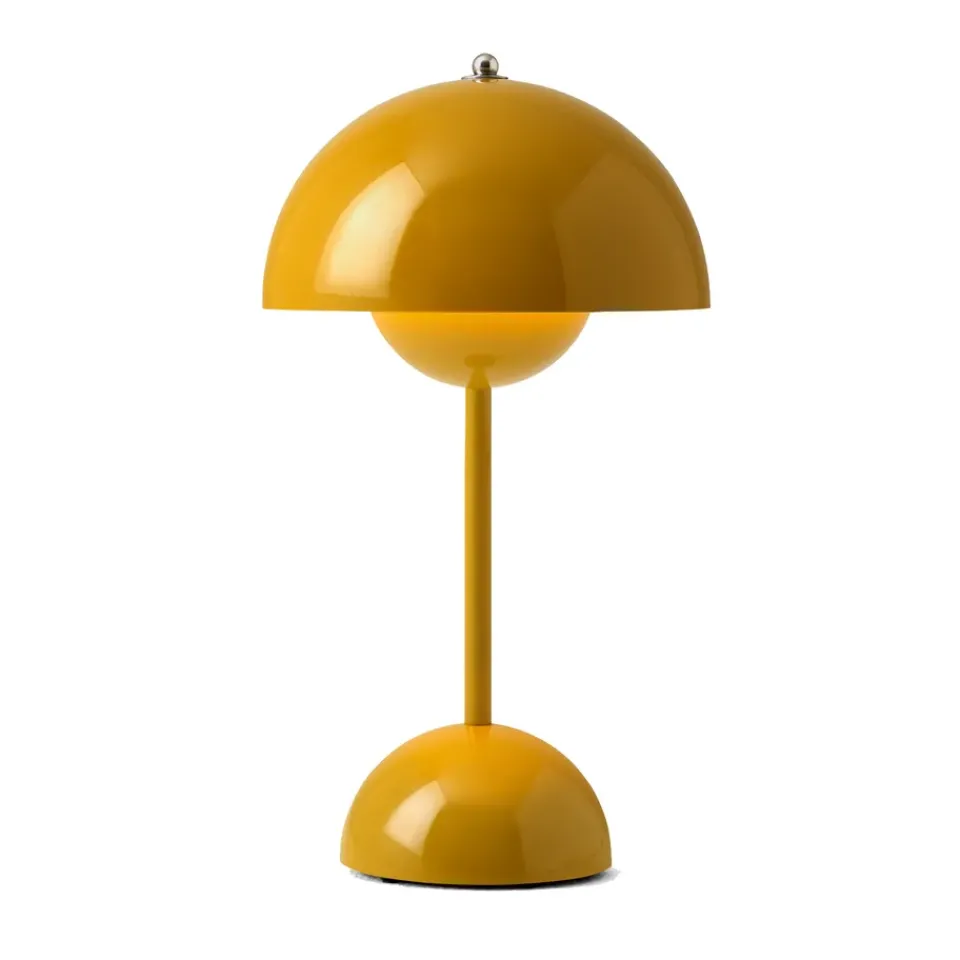 Outlet &Tradition Flowerpot portable table lamp VP9, mustard Yellow