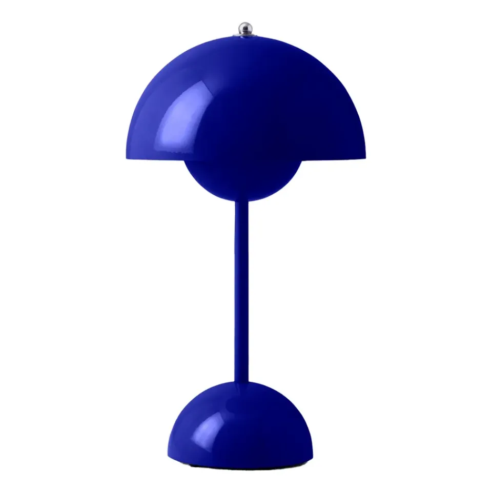 Window Lights|Portable Lighting^&Tradition Flowerpot portable table lamp VP9, Cobalt Blue