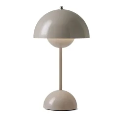 Window Lights|Bedside Lamps^&Tradition Flowerpot portable table lamp VP9, grey beige BeigeGrey