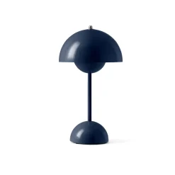 Portable Lighting^&Tradition Flowerpot portable table lamp VP9, Steel Blue
