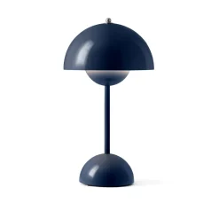 Portable Lighting^&Tradition Flowerpot portable table lamp VP9, Steel Blue