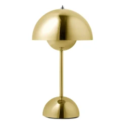 Sale &Tradition Flowerpot portable table lamp VP9, Brass BeigeYellow