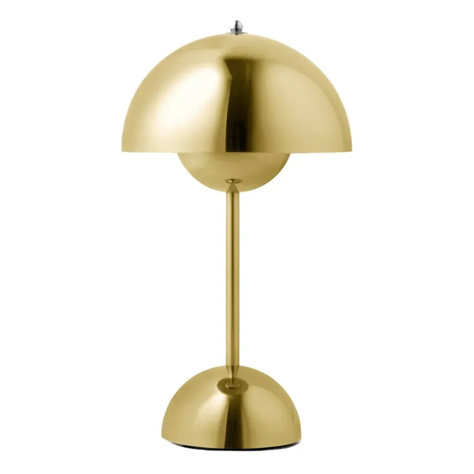Sale &Tradition Flowerpot portable table lamp VP9, Brass BeigeYellow
