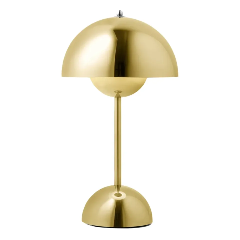 Sale &Tradition Flowerpot portable table lamp VP9, Brass BeigeYellow