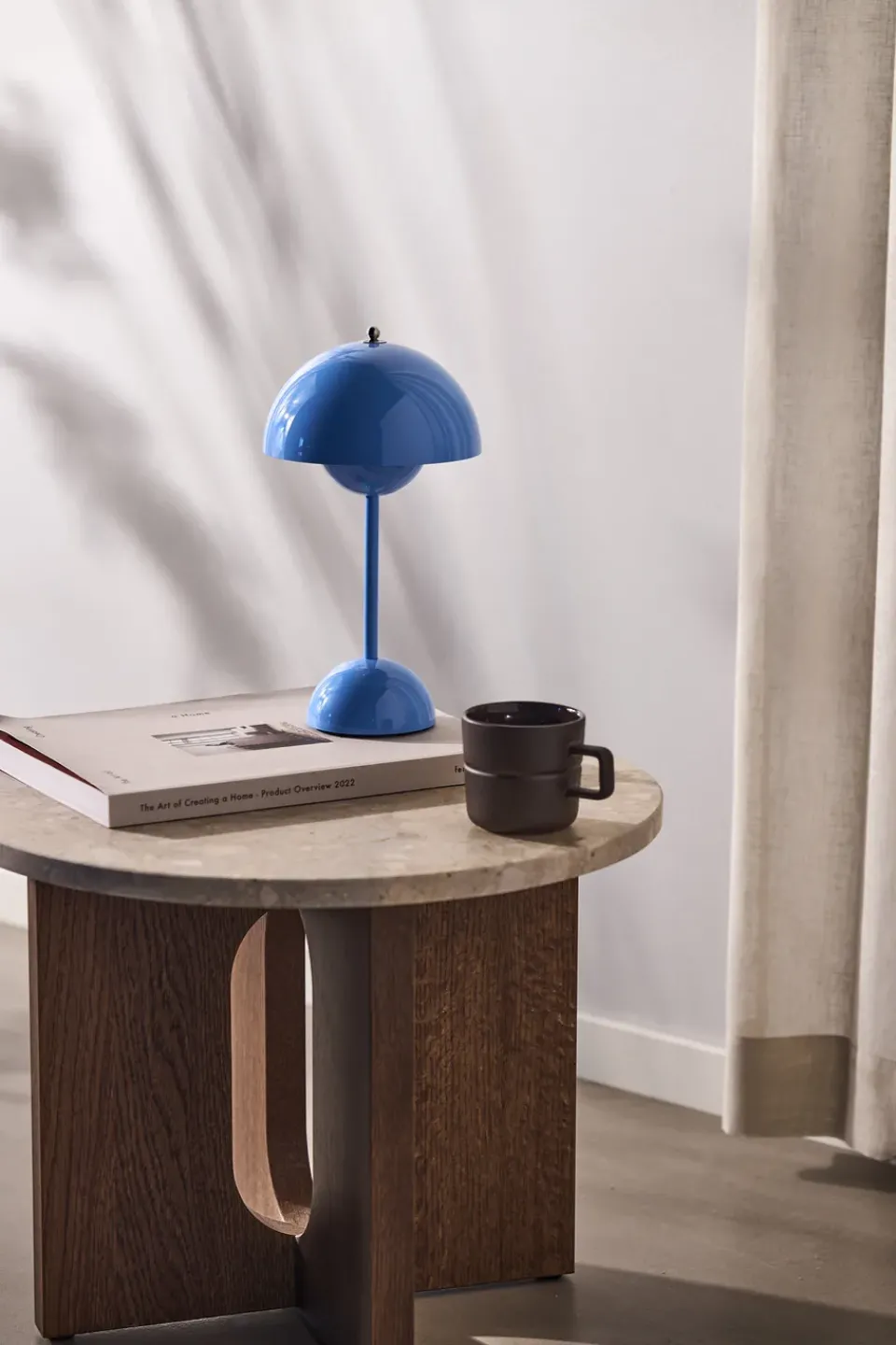 Bedside Lamps|Portable Lighting^&Tradition Flowerpot portable table lamp VP9, Swim Blue