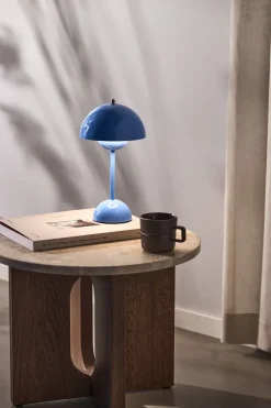 Bedside Lamps|Portable Lighting^&Tradition Flowerpot portable table lamp VP9, Swim Blue