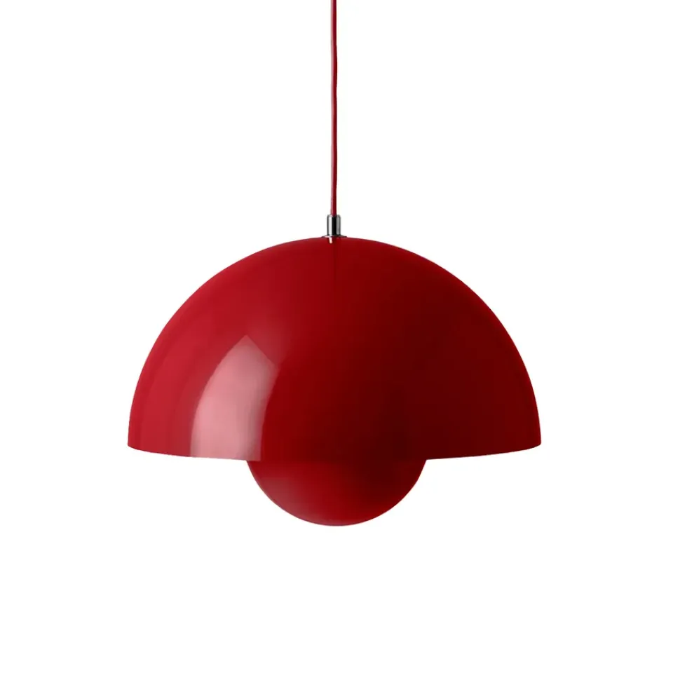 Pendant Lamps^&Tradition Flowerpot VP7 pendant lamp, Vermilion Red