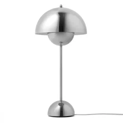 New &Tradition FlowerPot VP3 table lamp, Chrome-plated Silver-coloured