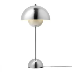 New &Tradition FlowerPot VP3 table lamp, Chrome-plated Silver-coloured