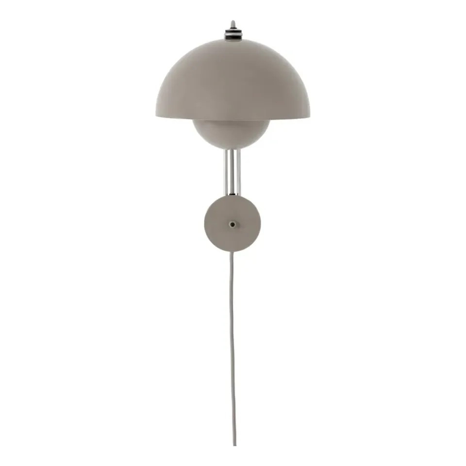 &Tradition Flowerpot VP8 wall lamp, Grey Beige