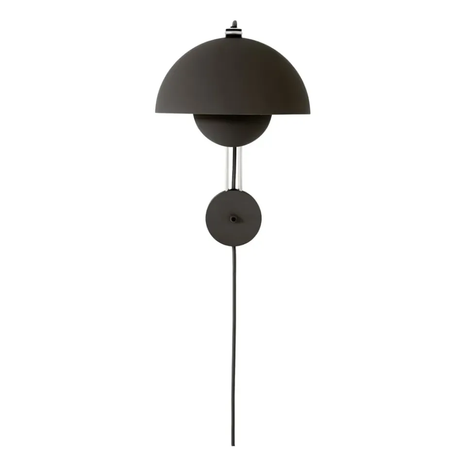 Best &Tradition Flowerpot VP8 wall lamp, Matte Black