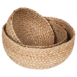 Sale Dixie Flätad bread basket 3-pack, natural Beige