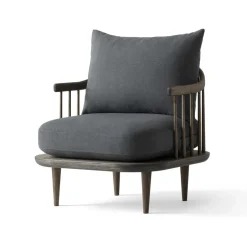 Armchairs & Footstools^&Tradition Fly Chair SC10, Smoked oak. dark Grey