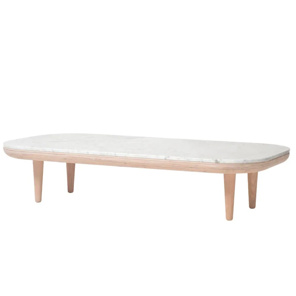 Best &Tradition Fly table SC5, Light oiled oak + white marble BeigeWhite