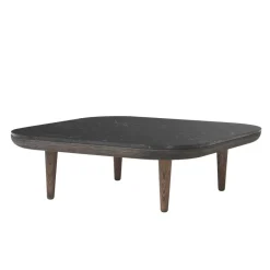 Outlet &Tradition Fly table Sc4, Smoked oiled oak + marble Black