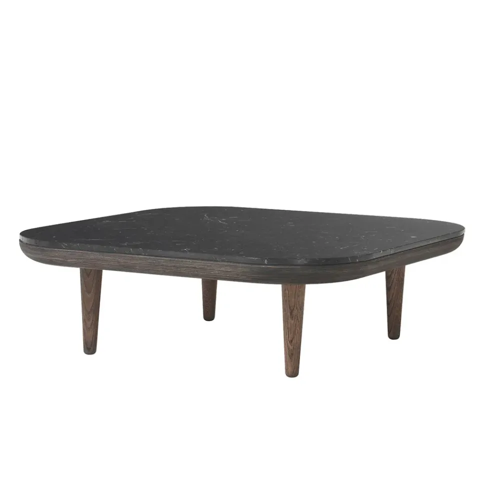 Outlet &Tradition Fly table Sc4, Smoked oiled oak + marble Black