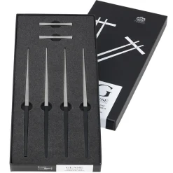 Chopsticks^Gense Focus de Luxe chopsticks 4+2, stainless steel Silver-colouredBlack