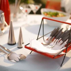 New Gense Focus de Luxe cutlery 12 pcs, stainless steel Silver-colouredBlack