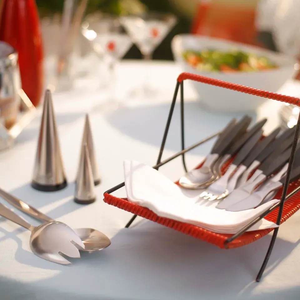 New Gense Focus de Luxe cutlery 12 pcs, stainless steel Silver-colouredBlack
