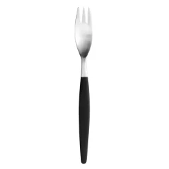Table Cutlery^Gense Focus de Luxe table fork, Stainless steel Silver-colouredBlack