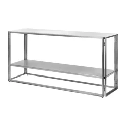 Dressers & Sideboards|Dressers & Sideboards^Kristina Dam Studio Foldable console 124x60 cm, Brushed stainless steel Silver-coloured