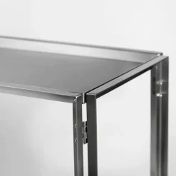 Dressers & Sideboards|Dressers & Sideboards^Kristina Dam Studio Foldable console 124x60 cm, Brushed stainless steel Silver-coloured