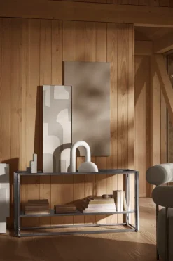 Dressers & Sideboards|Dressers & Sideboards^Kristina Dam Studio Foldable console 124x60 cm, Brushed stainless steel Silver-coloured