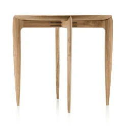 New Fritz Hansen Foldable Tray Table Ø 45 cm, Oak Brown