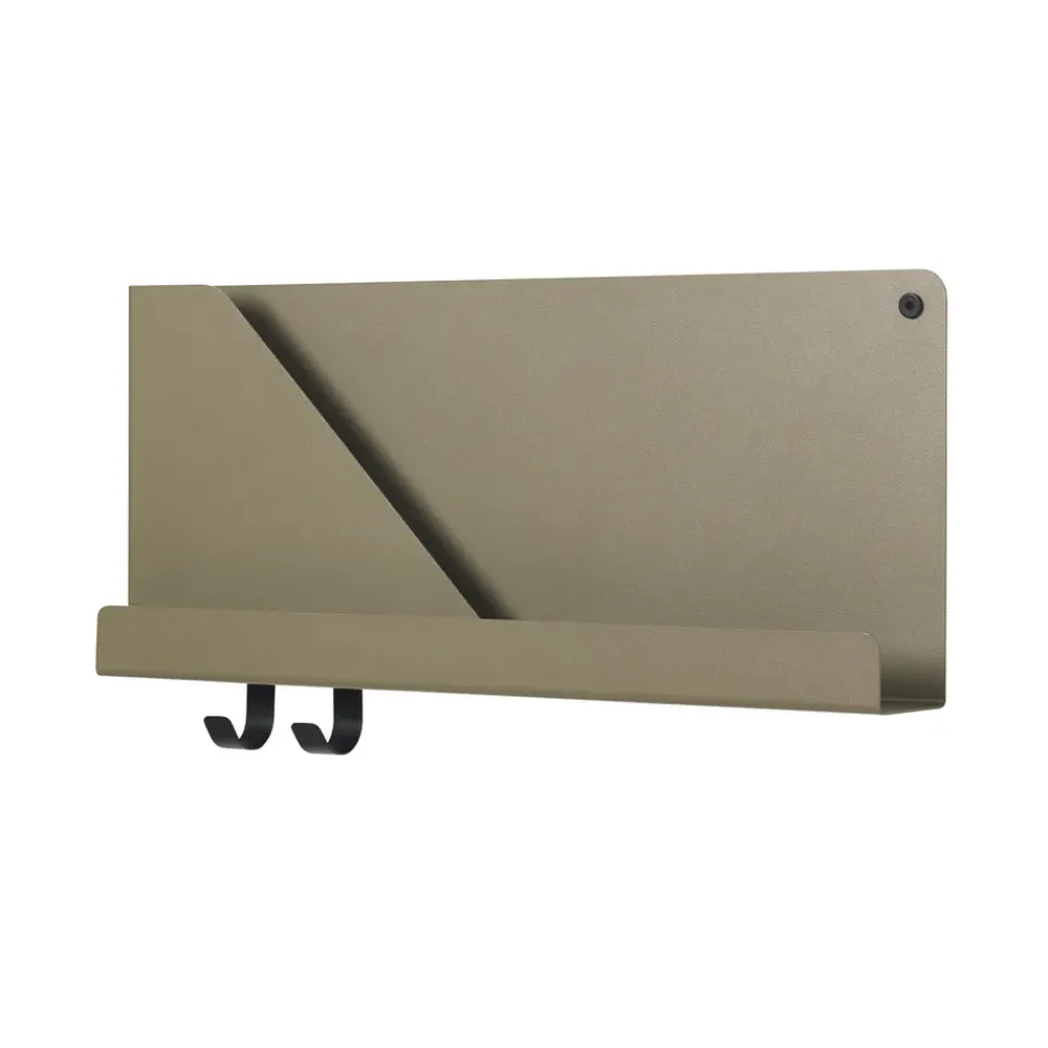 Shelves & Shelving Systems|Shelves & Shelving Systems^Muuto Folded shelf small, Olive Green