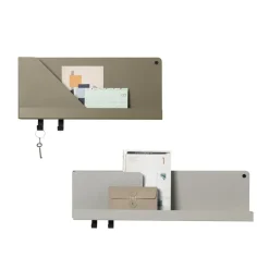 Shelves & Shelving Systems|Shelves & Shelving Systems^Muuto Folded shelf small, Olive Green