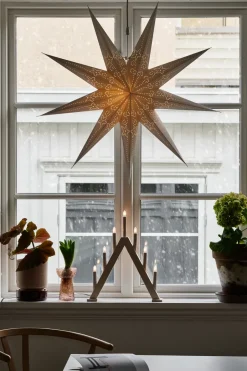 Christmas Stars|Window Lights^Scandi Living Folk advent star, , Ø80 cm White