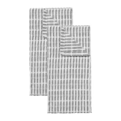Broste Copenhagen Folke kitchen towel 50x70 cm 2-pack, -natural Black