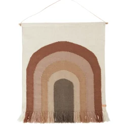 Best OYOY Follow the rainbow wall decoration 100x124 cm, choko Brown