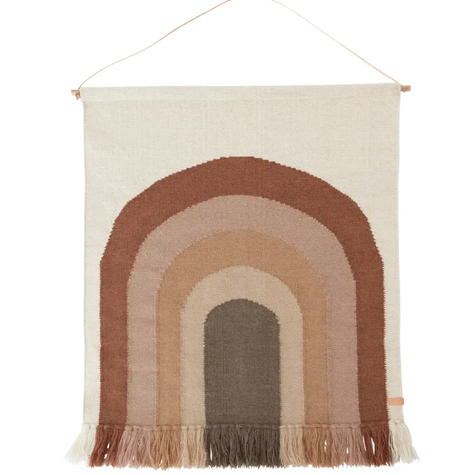 Best OYOY Follow the rainbow wall decoration 100x124 cm, choko Brown