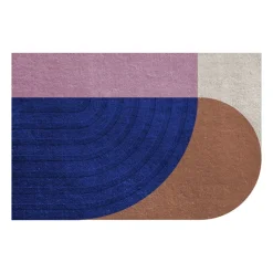 Sale Layered Follow The Trace doormat, Blue. 80x120 cm Multi