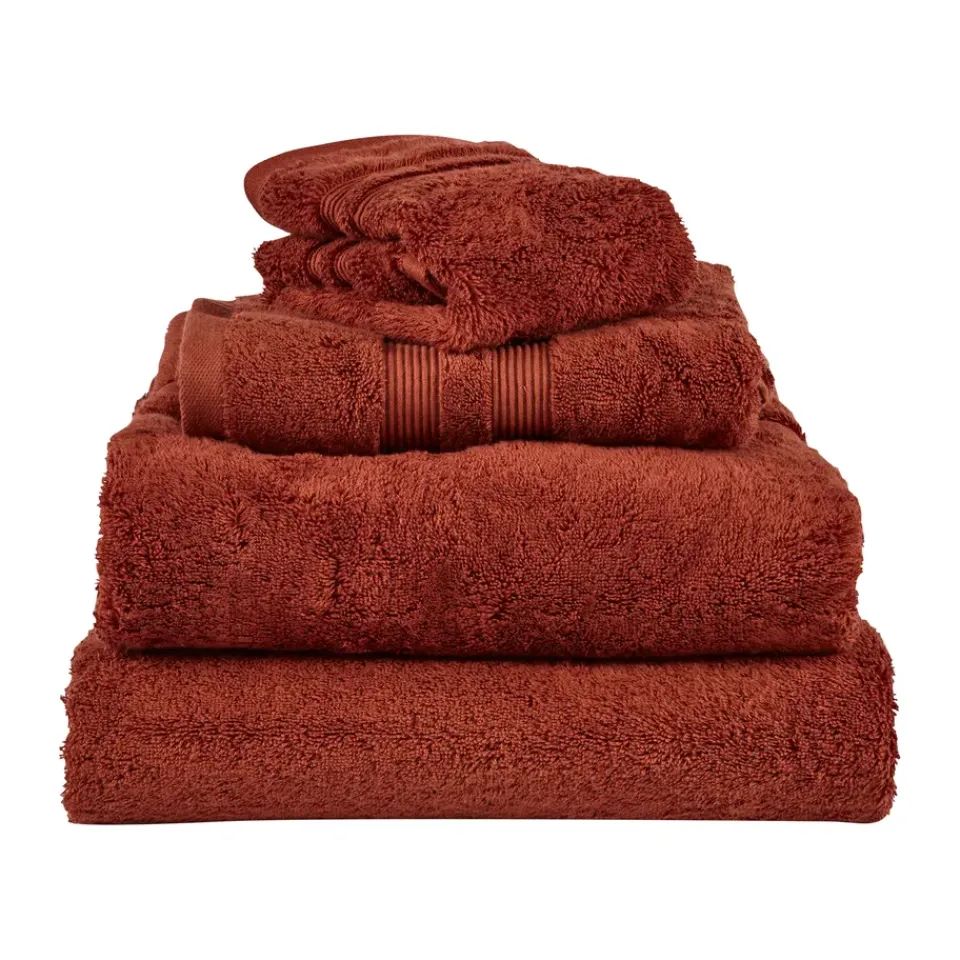 Sale Mille Notti Fontana towel EKO, Rust, 100x150 cm Orange
