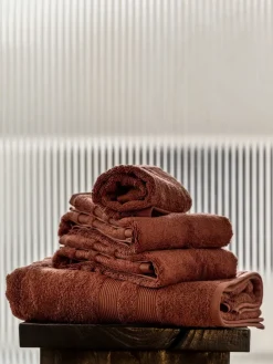 Sale Mille Notti Fontana towel EKO, Rust, 100x150 cm Orange