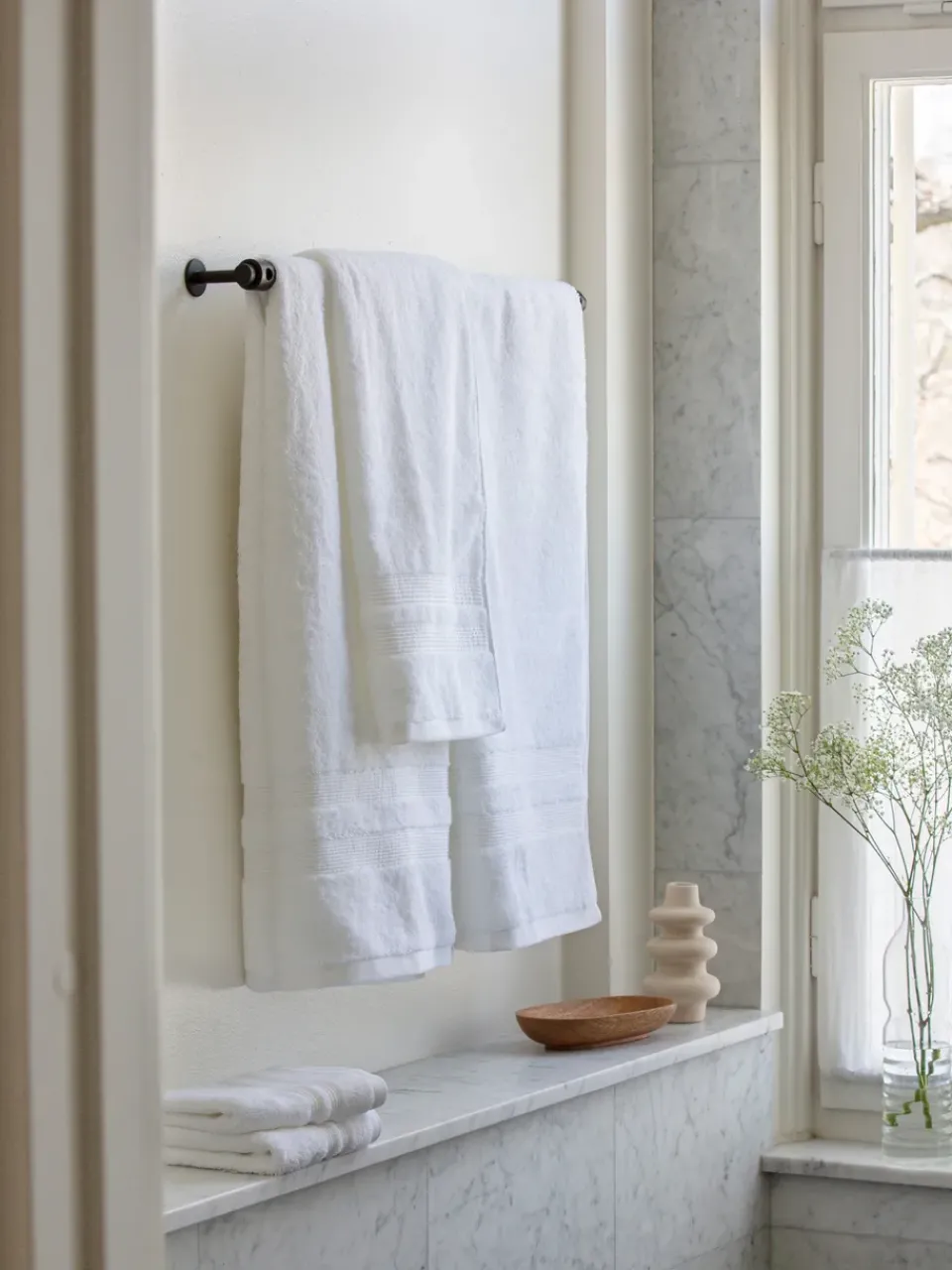 Outlet Mille Notti Fontana towel EKO, , 70x140 cm White