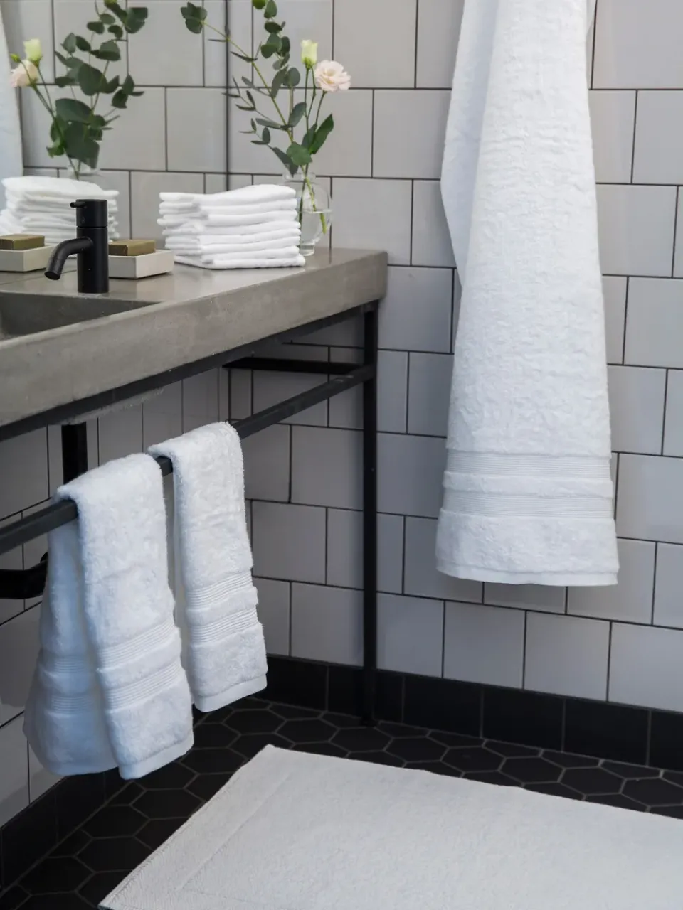 Outlet Mille Notti Fontana towel EKO, , 70x140 cm White